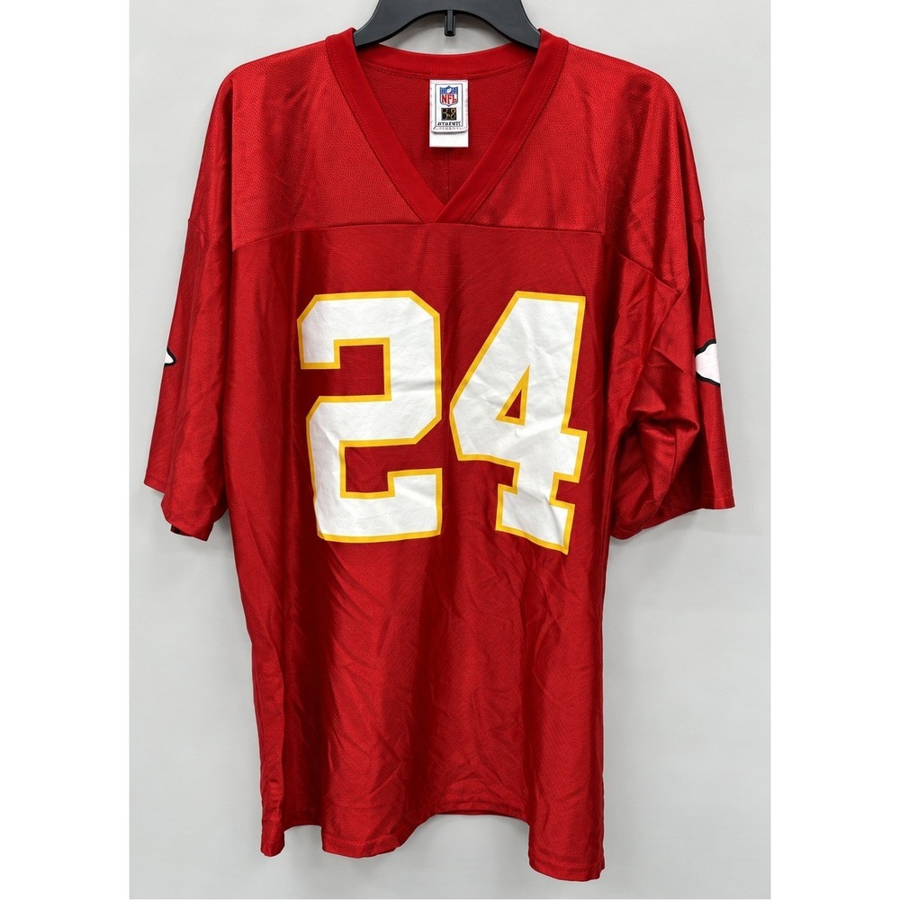 NFL Players Ty Law Kansas City Chiefs #24 Red Football Jersey Mens XL 7042A 06